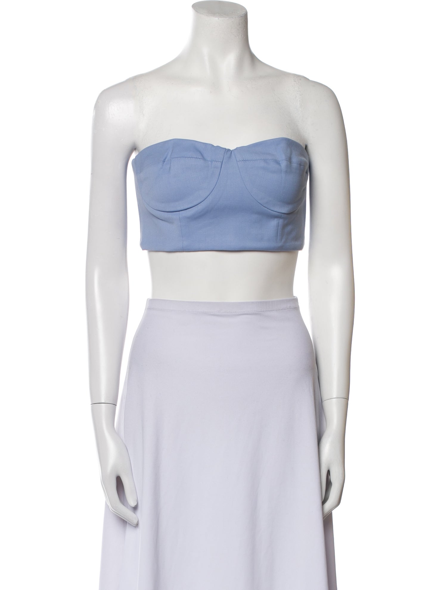 Marcell Von Berlin Virgin Wool Strapless Crop Top w/ Tags