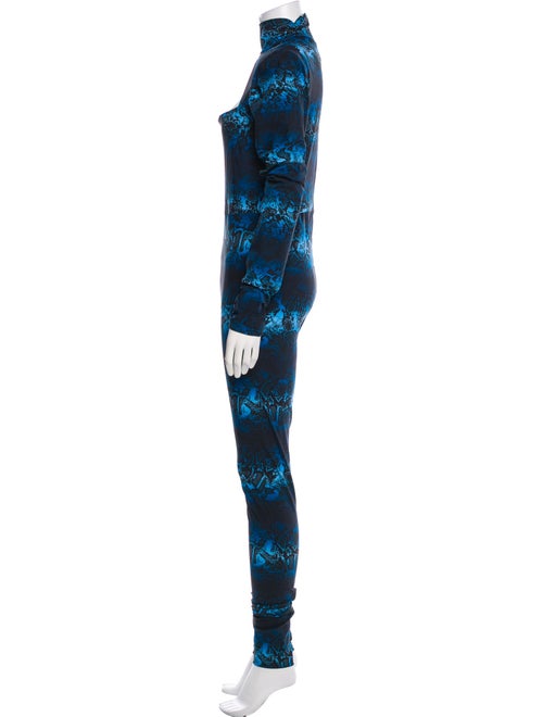 Marcell Von Berlin Animal Print Turtleneck Jumpsuit