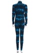 Marcell Von Berlin Animal Print Turtleneck Jumpsuit
