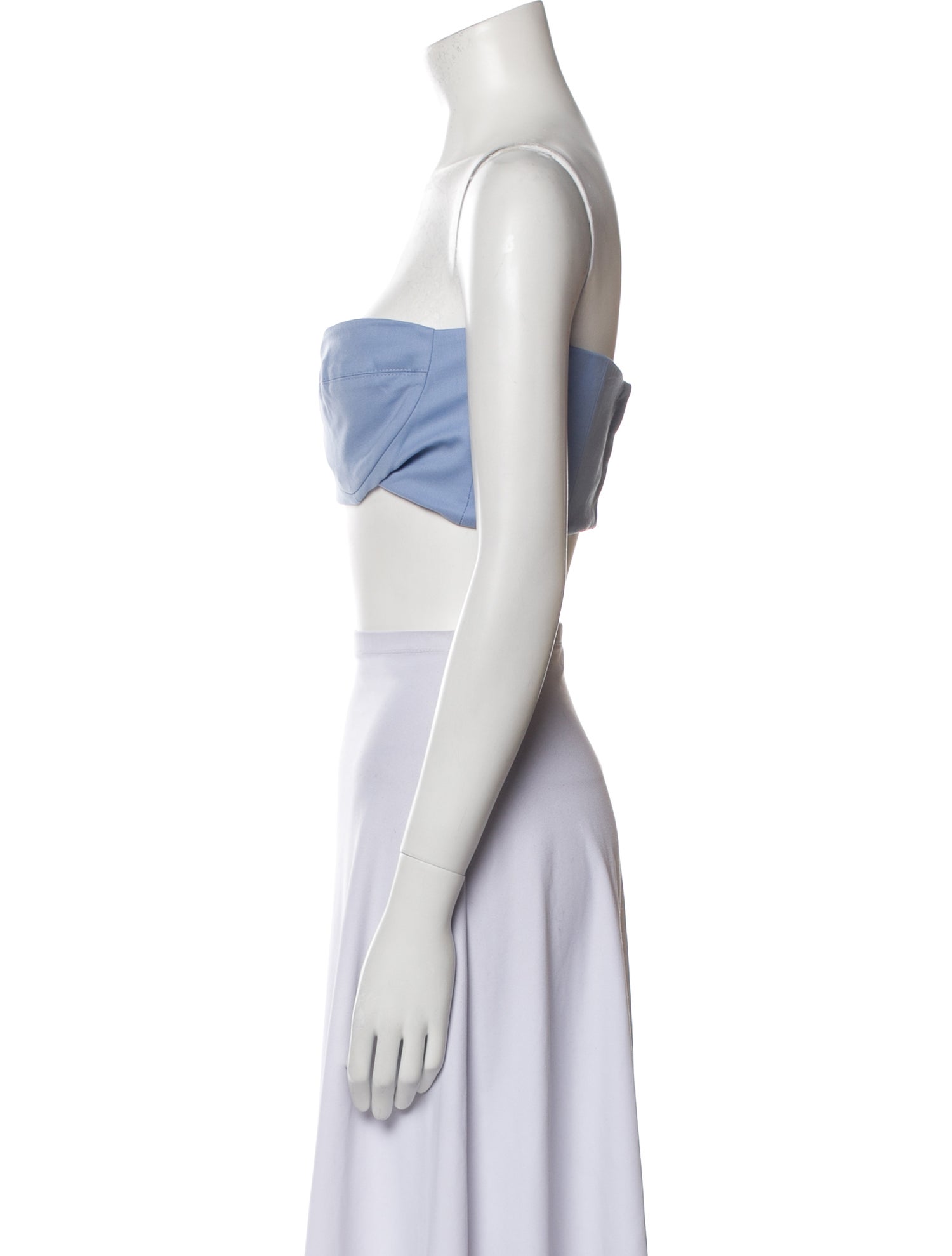 Marcell Von Berlin Virgin Wool Strapless Crop Top w/ Tags