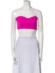 Marcell Von Berlin Virgin Wool Strapless Crop Top