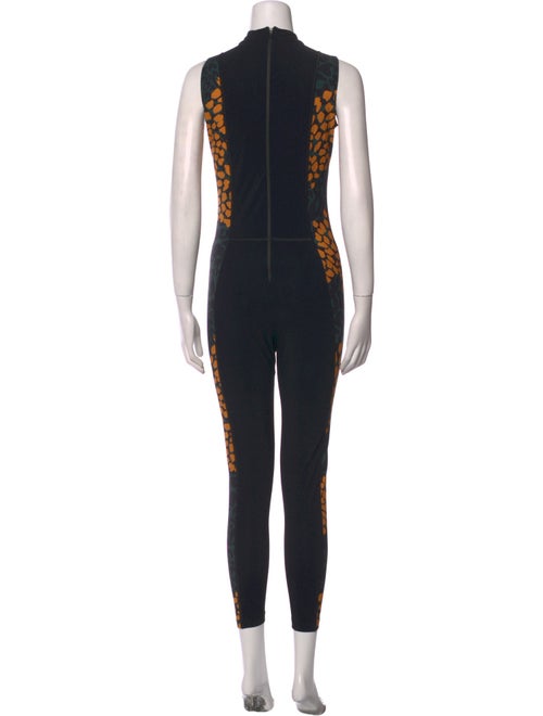 Marcell Von Berlin Graphic Print Mock Neck Jumpsuit