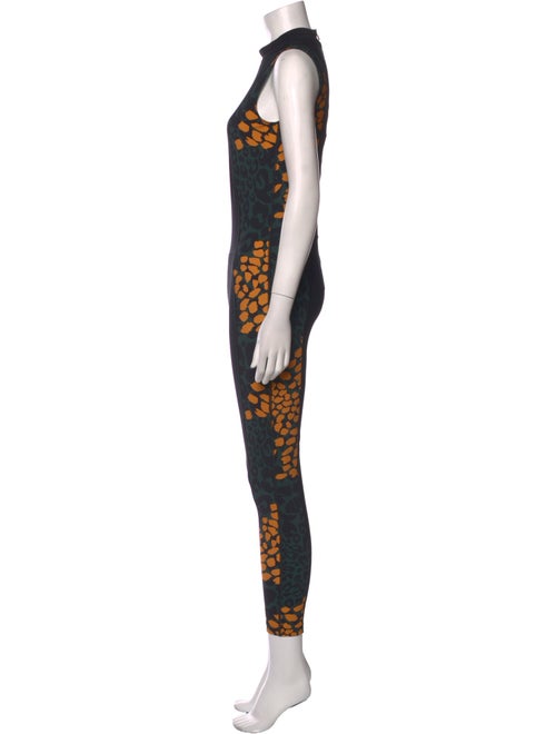Marcell Von Berlin Graphic Print Mock Neck Jumpsuit