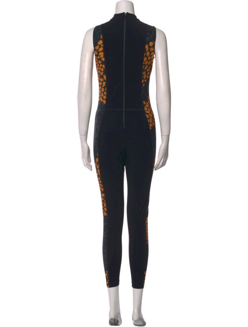 Marcell Von Berlin Graphic Print Mock Neck Jumpsuit