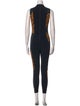 Marcell Von Berlin Graphic Print Mock Neck Jumpsuit