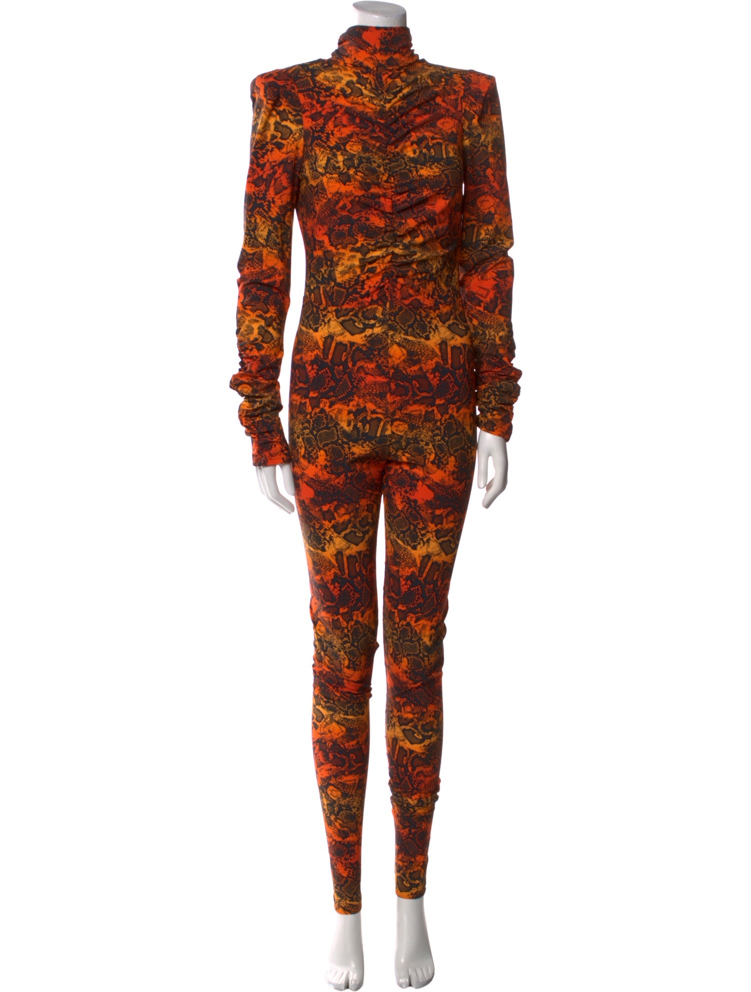 Marcell Von Berlin Printed Mock Neck Jumpsuit w/ Tags