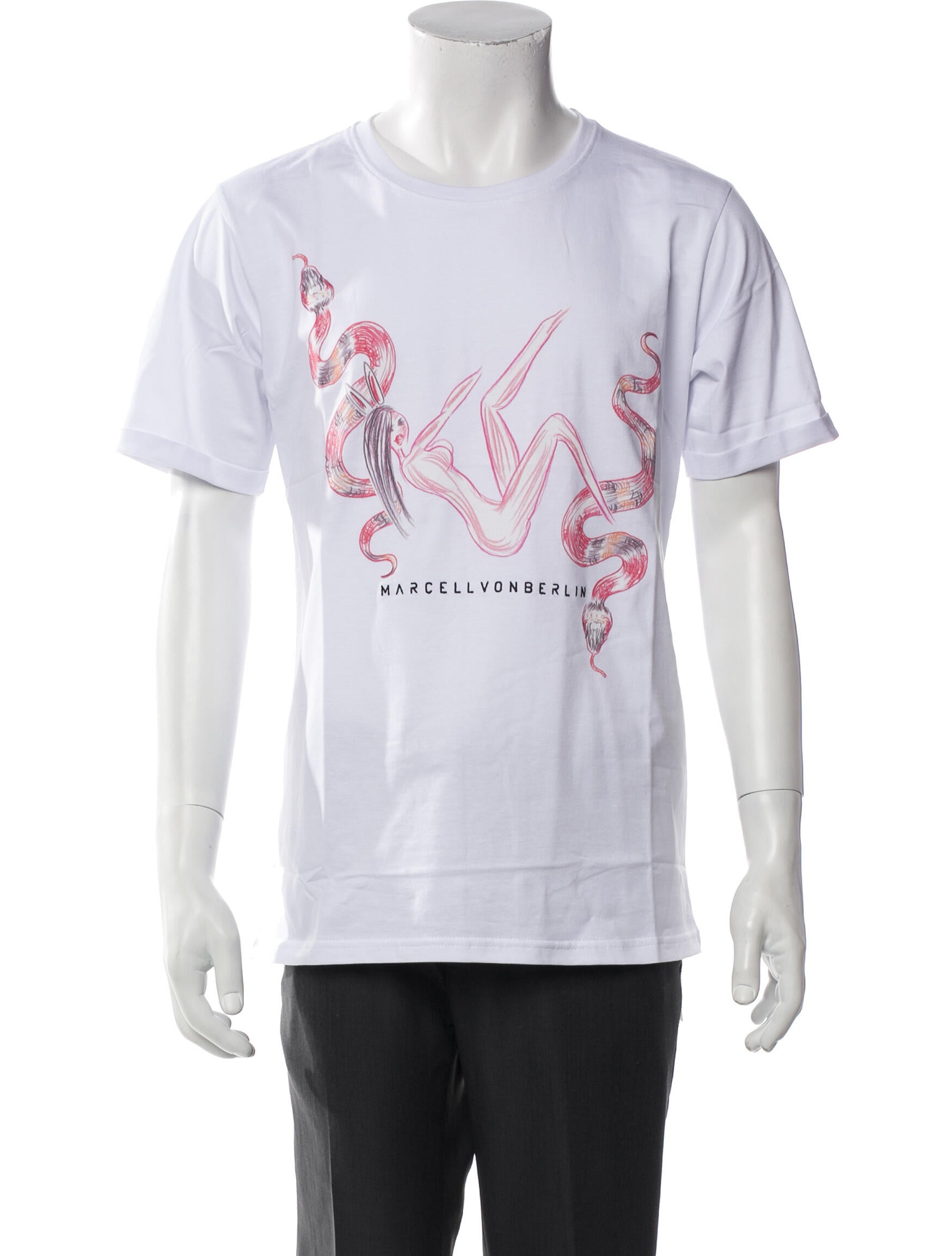 Marcell Von Berlin Graphic Print Crew Neck T-Shirt w/ Tags