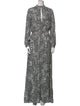 Marcell Von Berlin Animal Print Long Dress