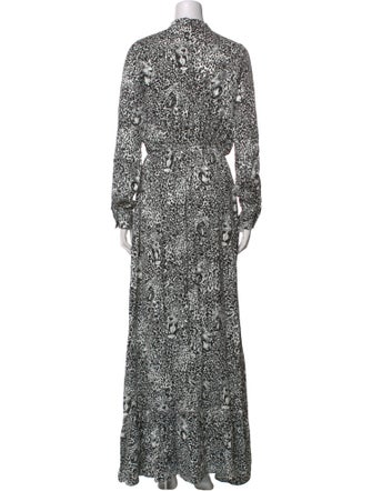 Marcell Von Berlin Animal Print Long Dress