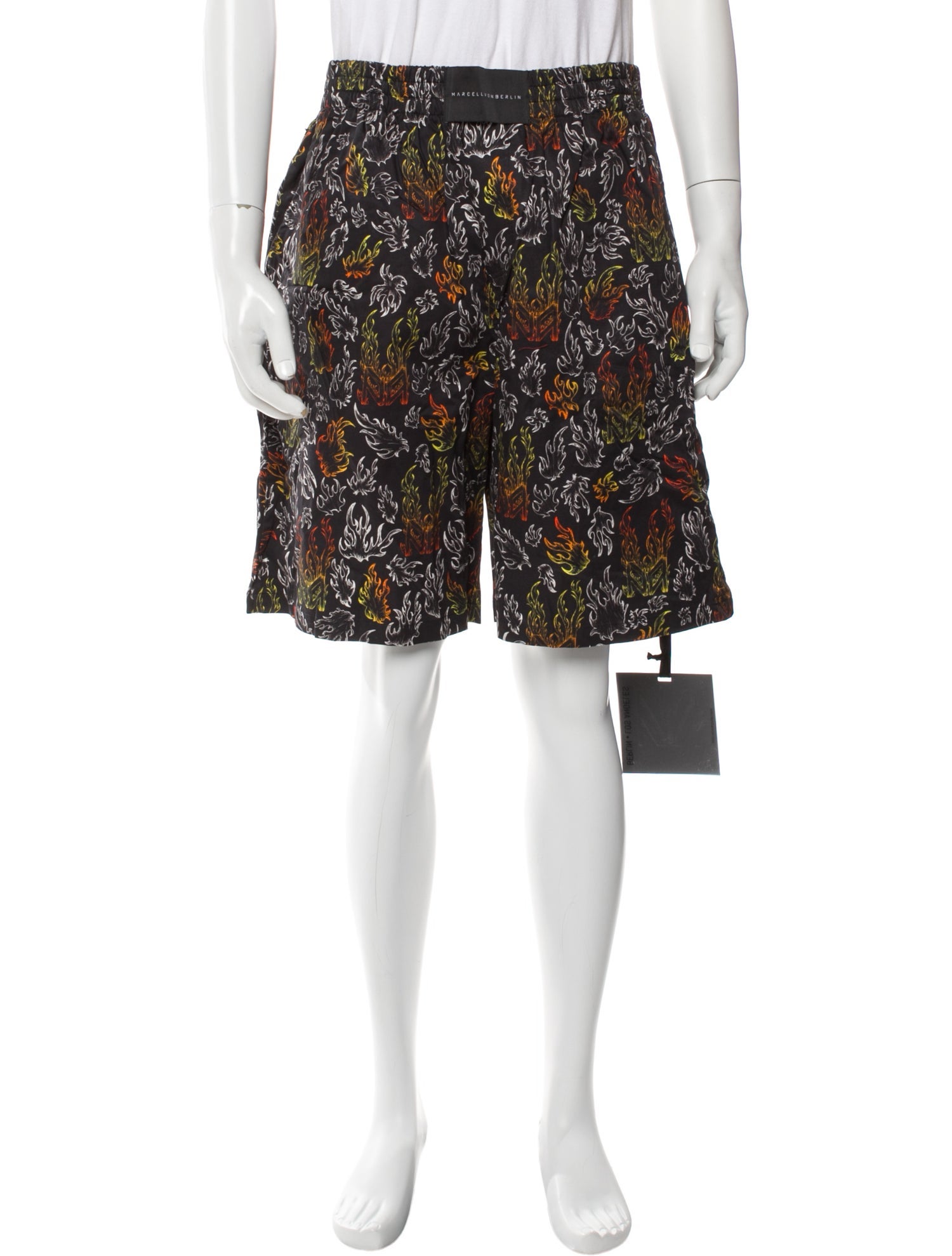 Marcell Von Berlin Printed Jogger Shorts w/ Tags