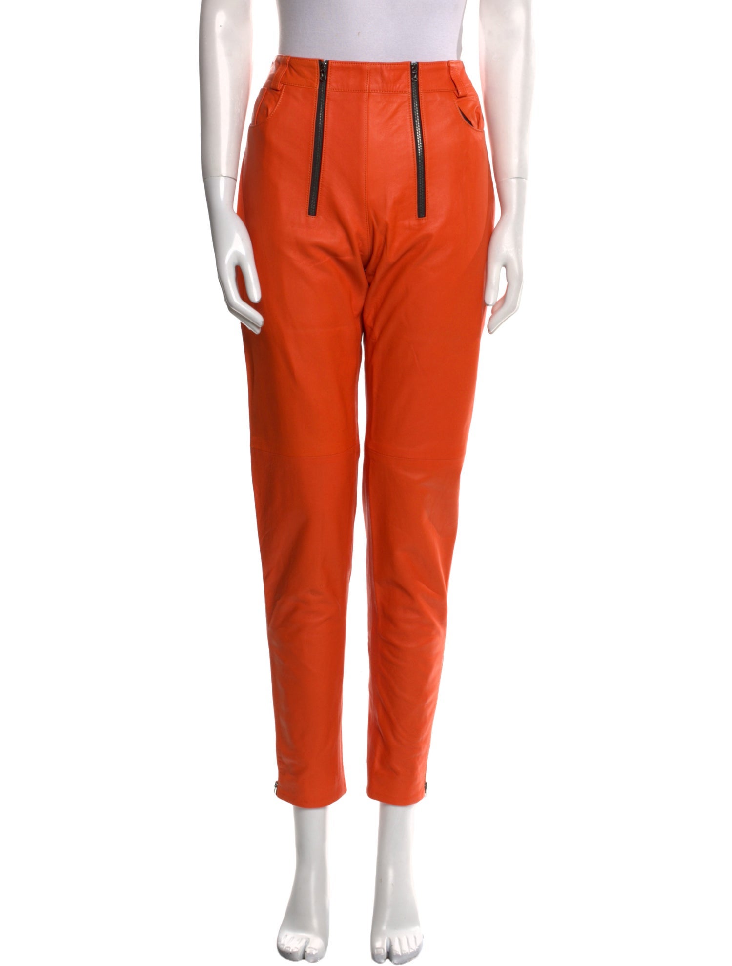 Marcell Von Berlin Lamb Leather Skinny Leg Pants