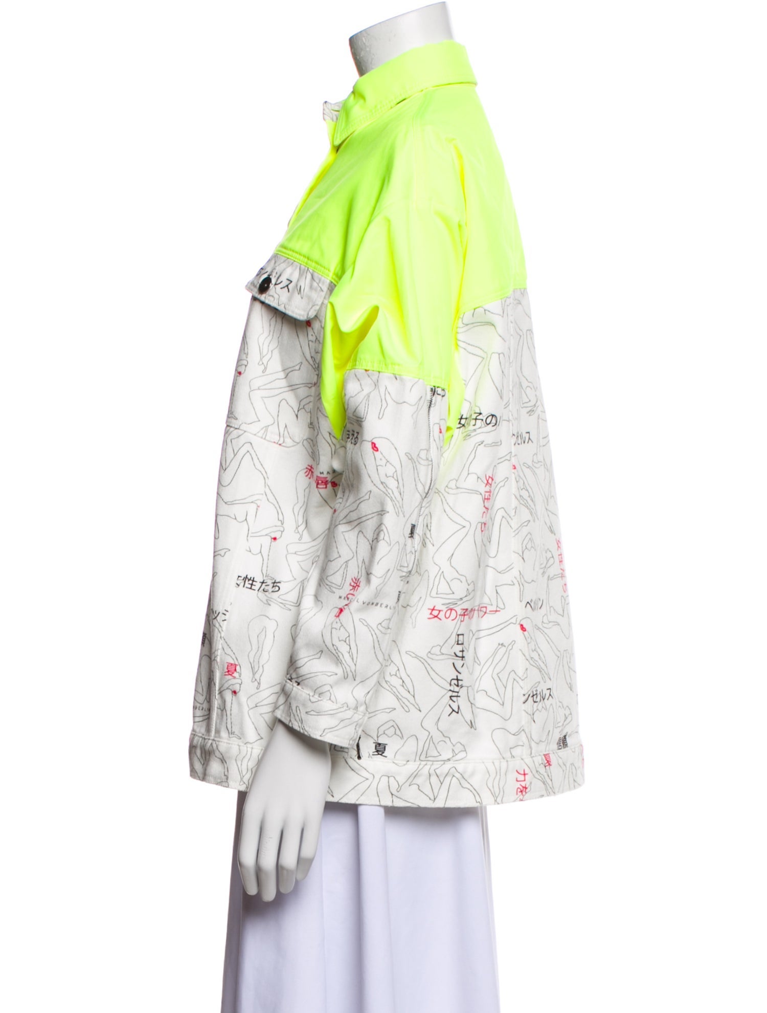 Marcell Von Berlin Printed Denim Jacket