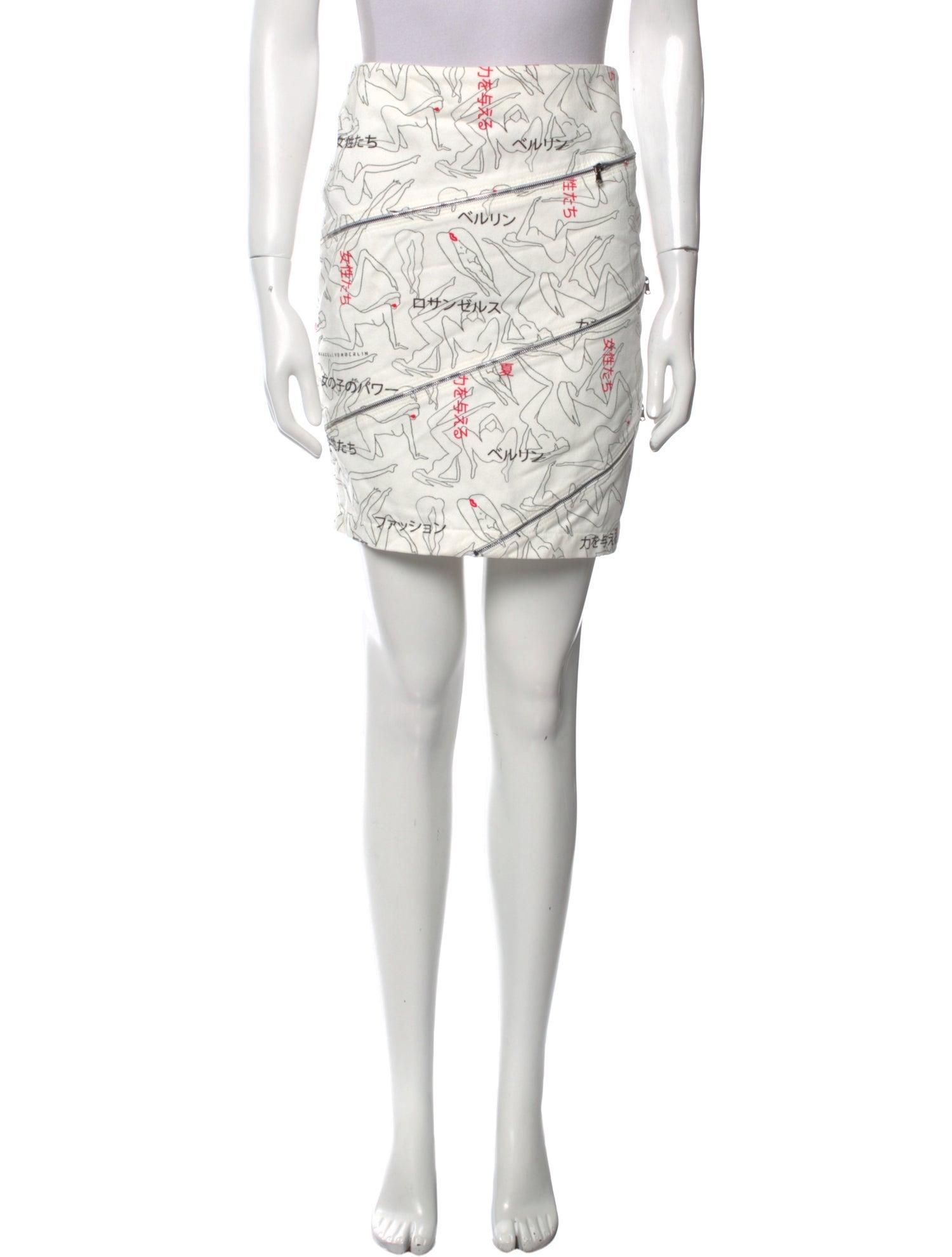 Marcell Von Berlin Floral Print Mini Skirt