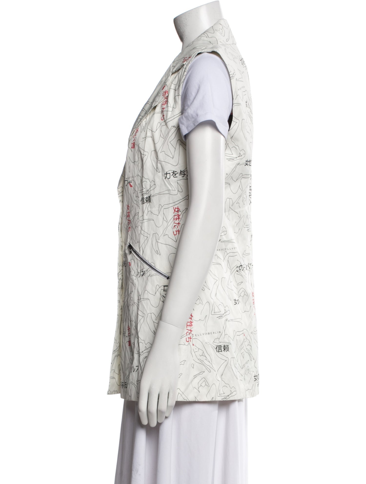 Marcell Von Berlin Floral Print Vest