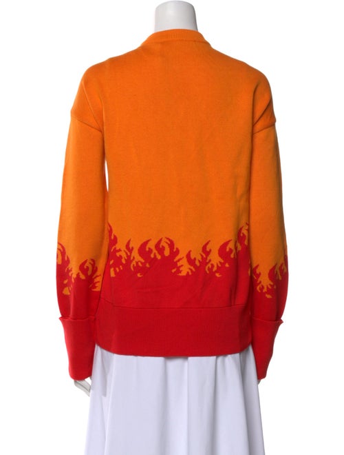 Marcell Von Berlin Printed Mock Neck Sweater