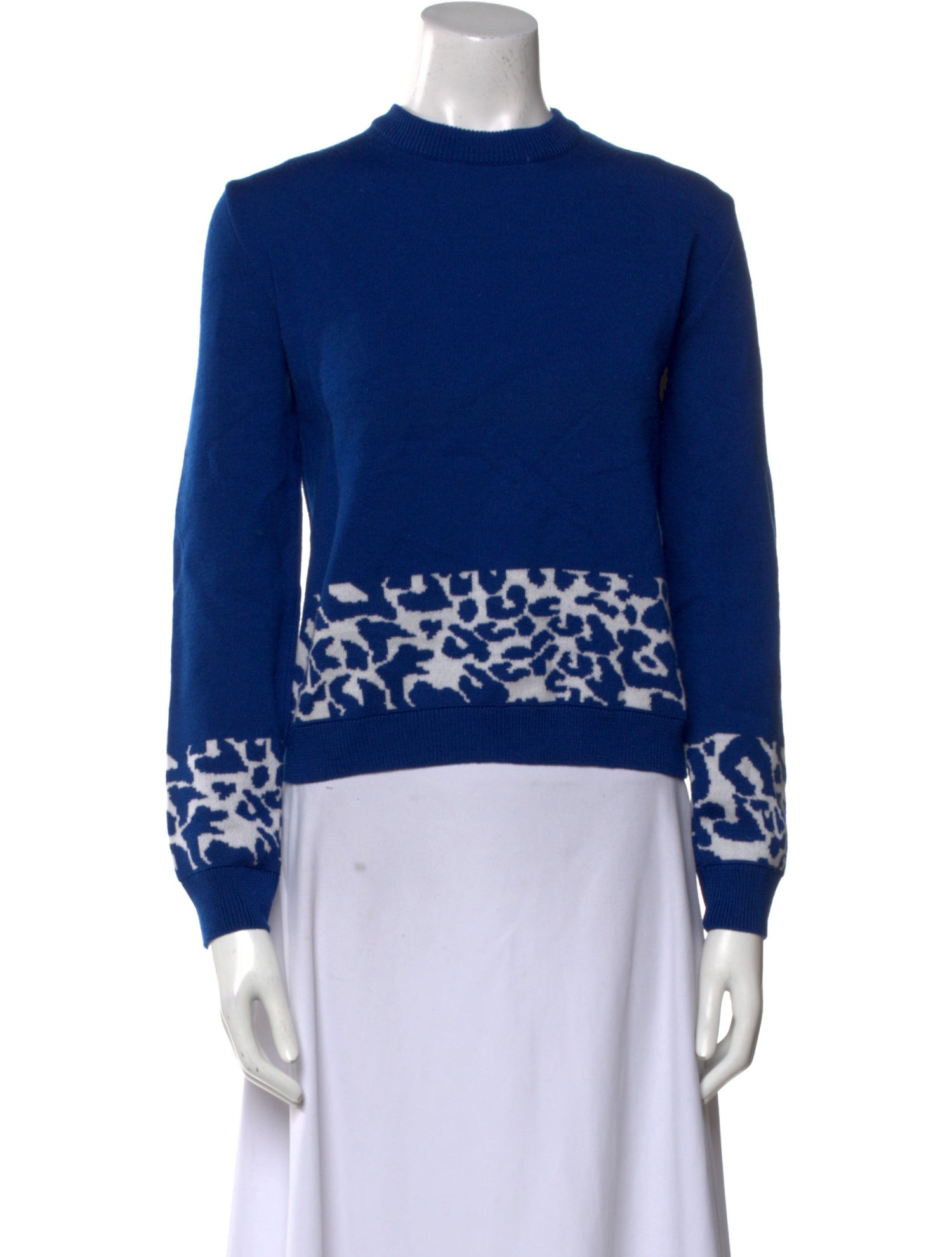 Marcell Von Berlin Virgin Wool Printed Sweater