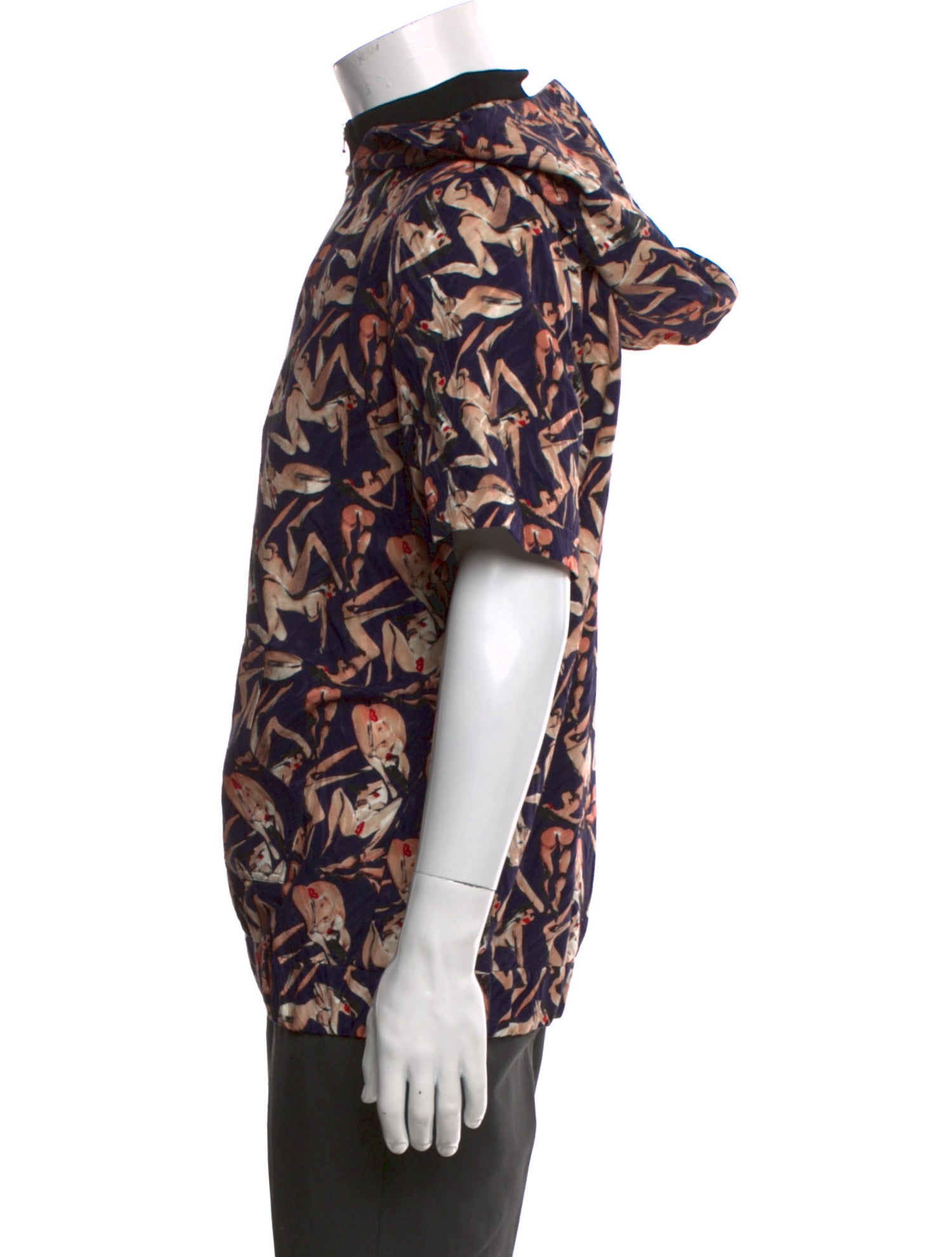 Marcell Von Berlin Printed Crew Neck Henley