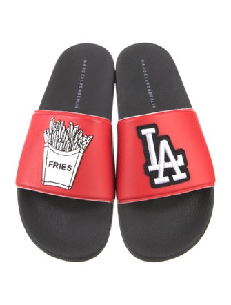 Marcell Von Berlin Leather Printed Slides