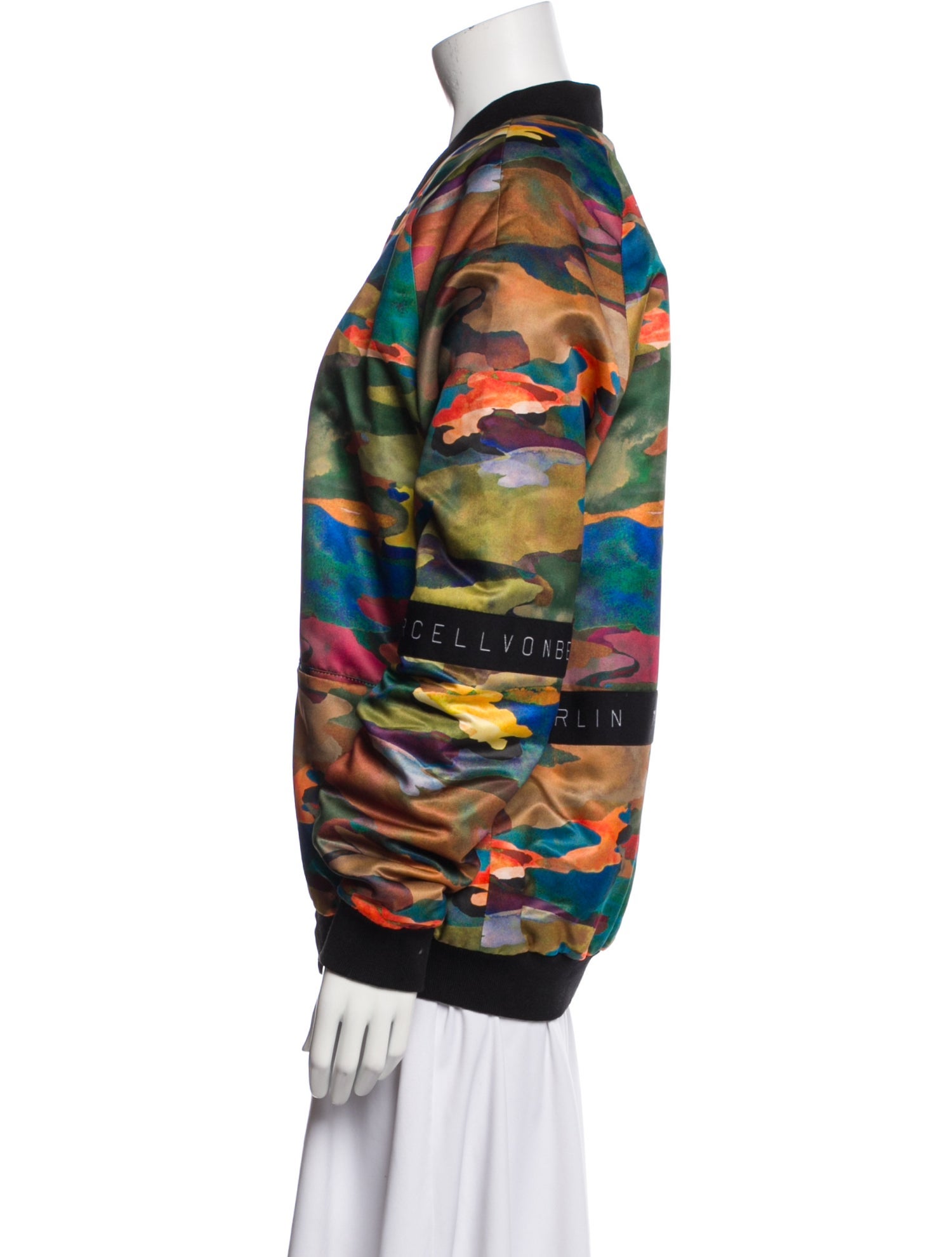 Marcell Von Berlin Printed Bomber Jacket w/ Tags