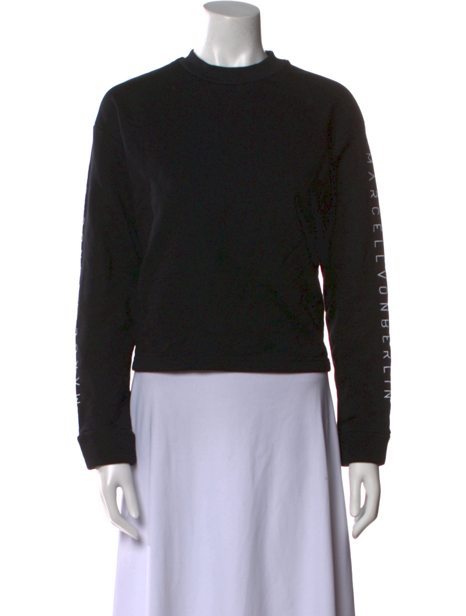 Marcell Von Berlin Wool Mock Neck Sweatshirt
