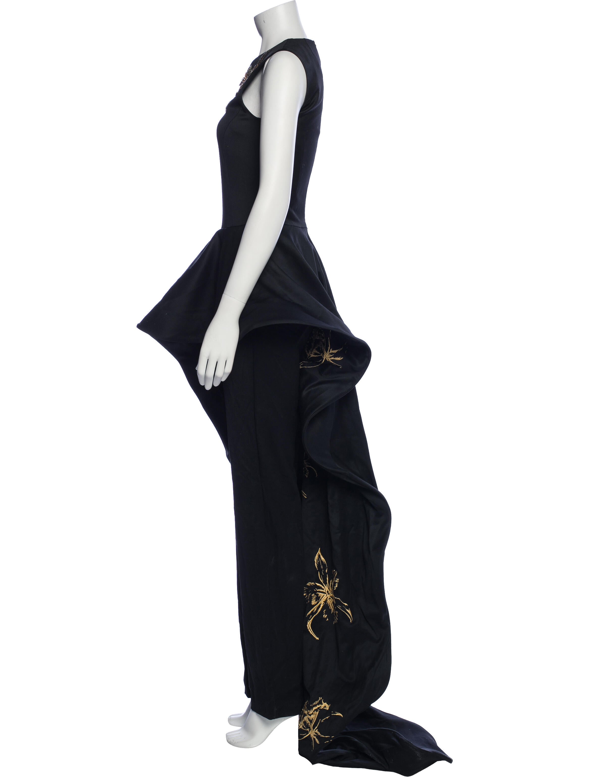 Marcell Von Berlin Silk Crew Neck Jumpsuit