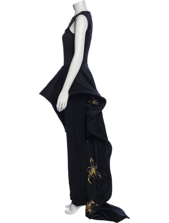 Marcell Von Berlin Silk Crew Neck Jumpsuit