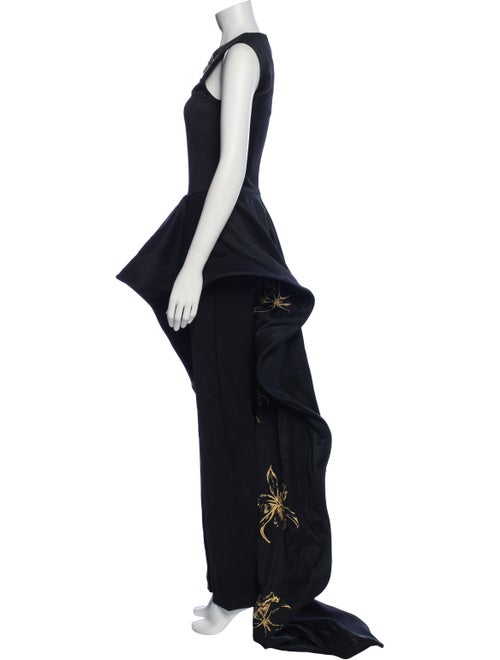 Marcell Von Berlin Silk Crew Neck Jumpsuit