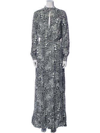 Marcell Von Berlin Printed Long Dress w/ Tags