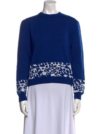 Marcell Von Berlin Virgin Wool Graphic Print Sweater