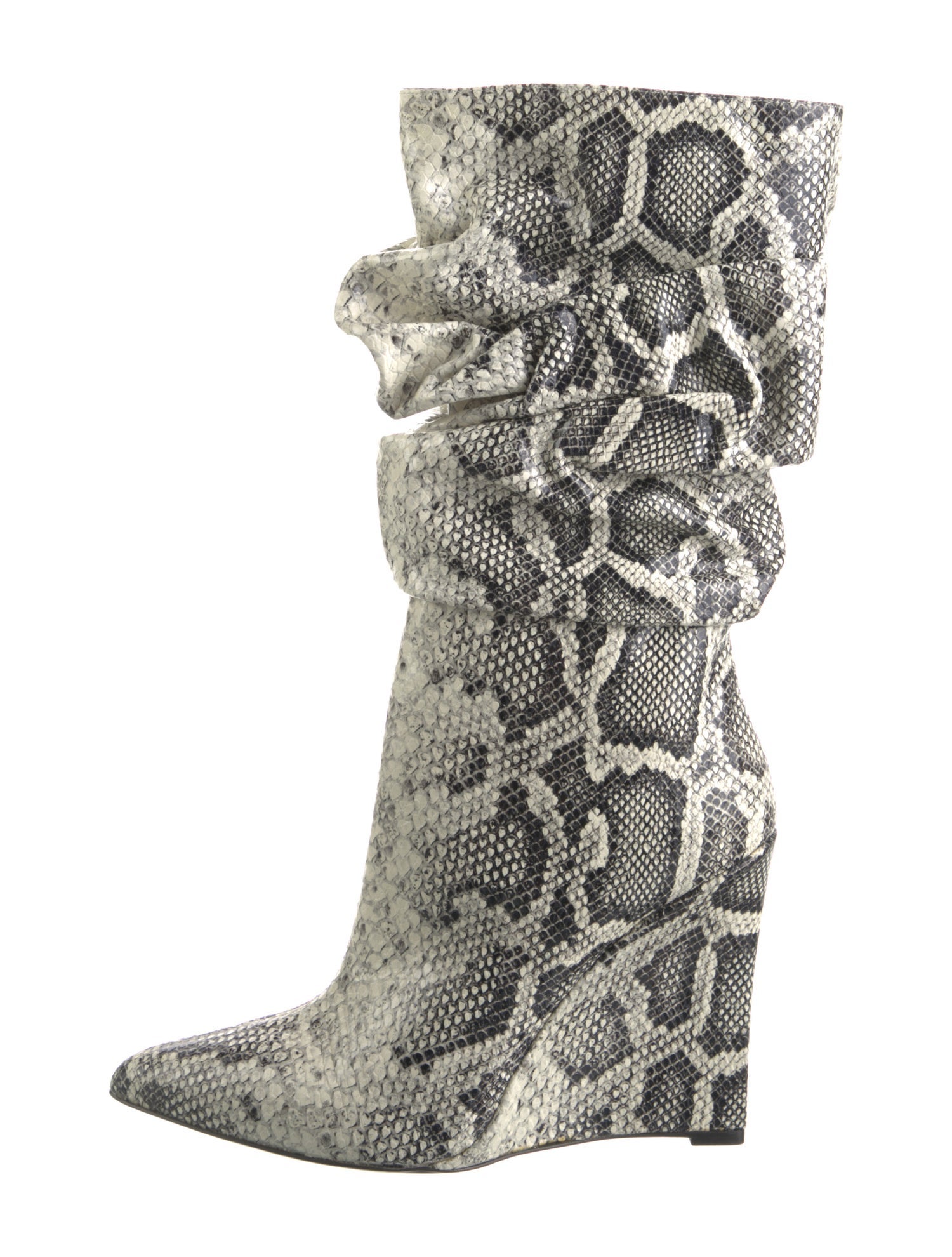 Marcell Von Berlin Snakeskin Animal Print Boots