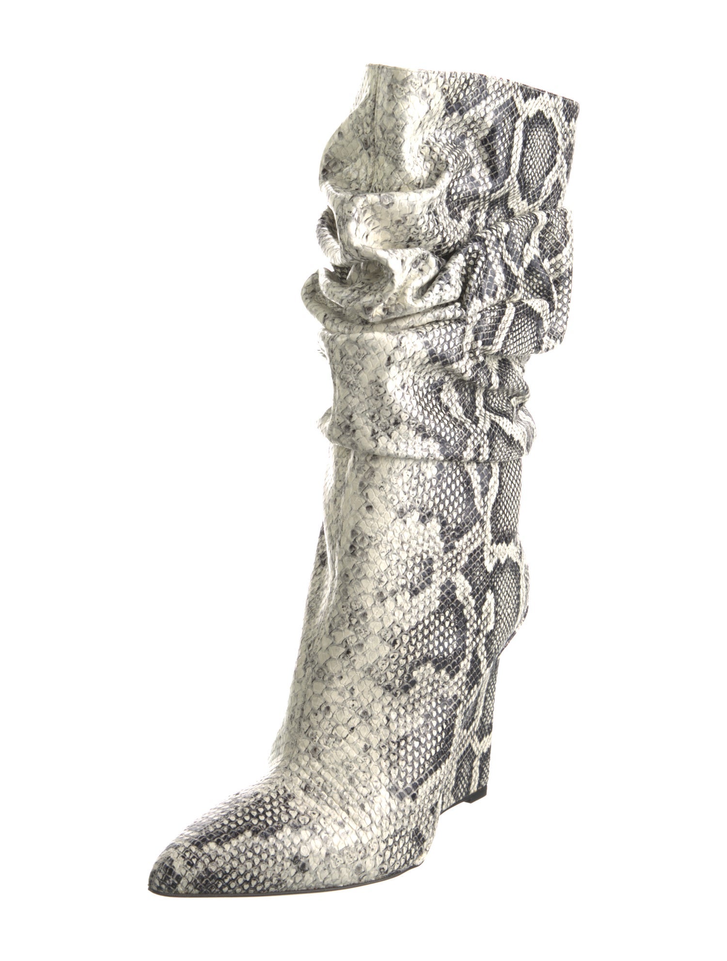 Marcell Von Berlin Snakeskin Animal Print Boots