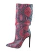 Marcell Von Berlin Snakeskin Animal Print Boots