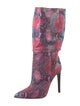 Marcell Von Berlin Snakeskin Animal Print Boots