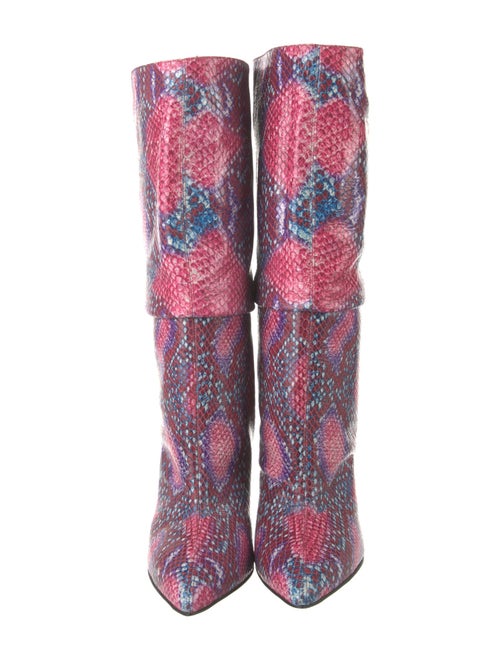 Marcell Von Berlin Snakeskin Animal Print Boots