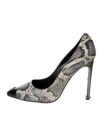 Marcell Von Berlin Patent Leather Animal Print Pumps