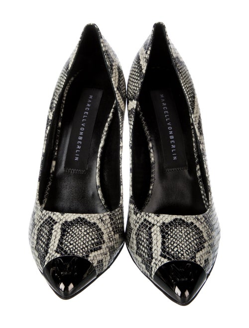Marcell Von Berlin Patent Leather Animal Print Pumps