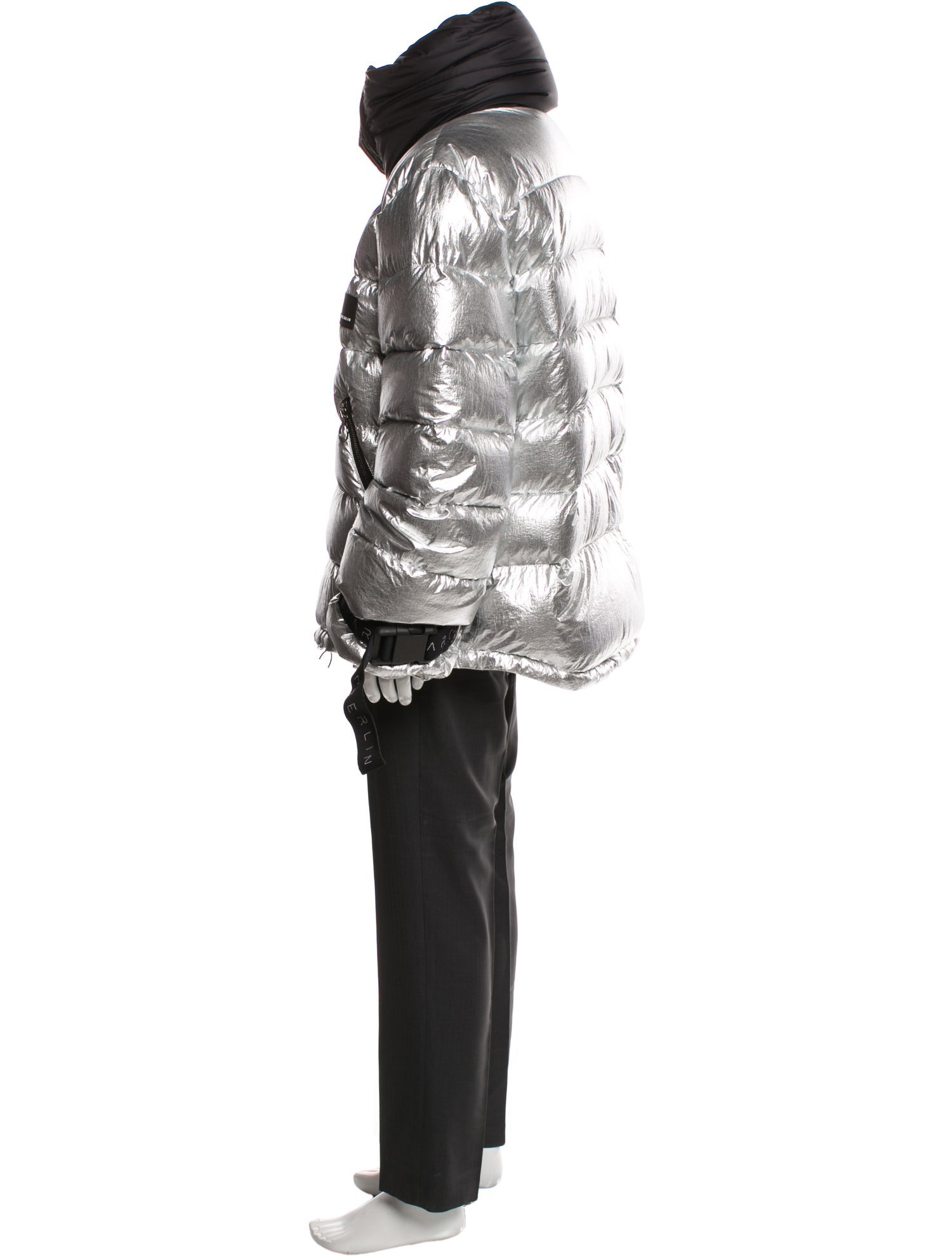 Marcell Von Berlin Colorblock Pattern Puffer Coat w/ Tags