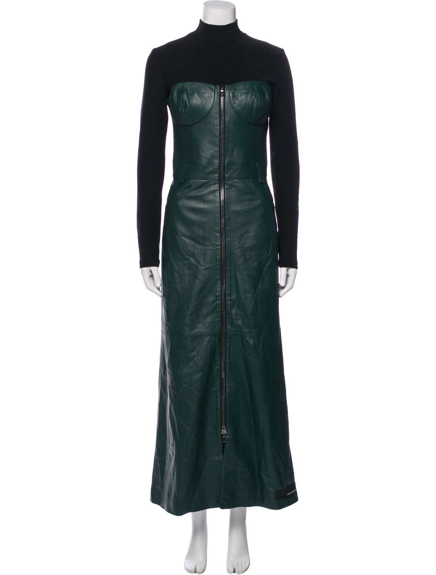 Marcell Von Berlin Faux Leather Long Dress