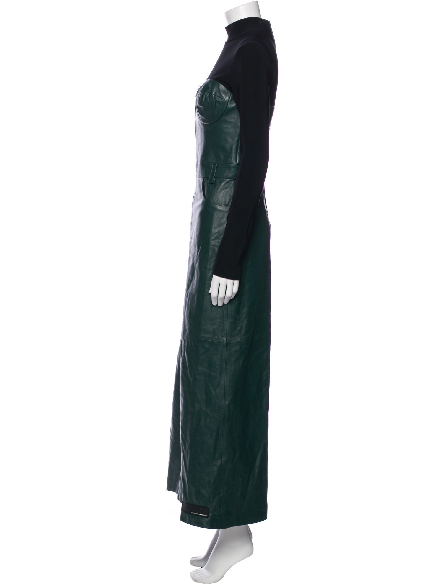 Marcell Von Berlin Faux Leather Long Dress