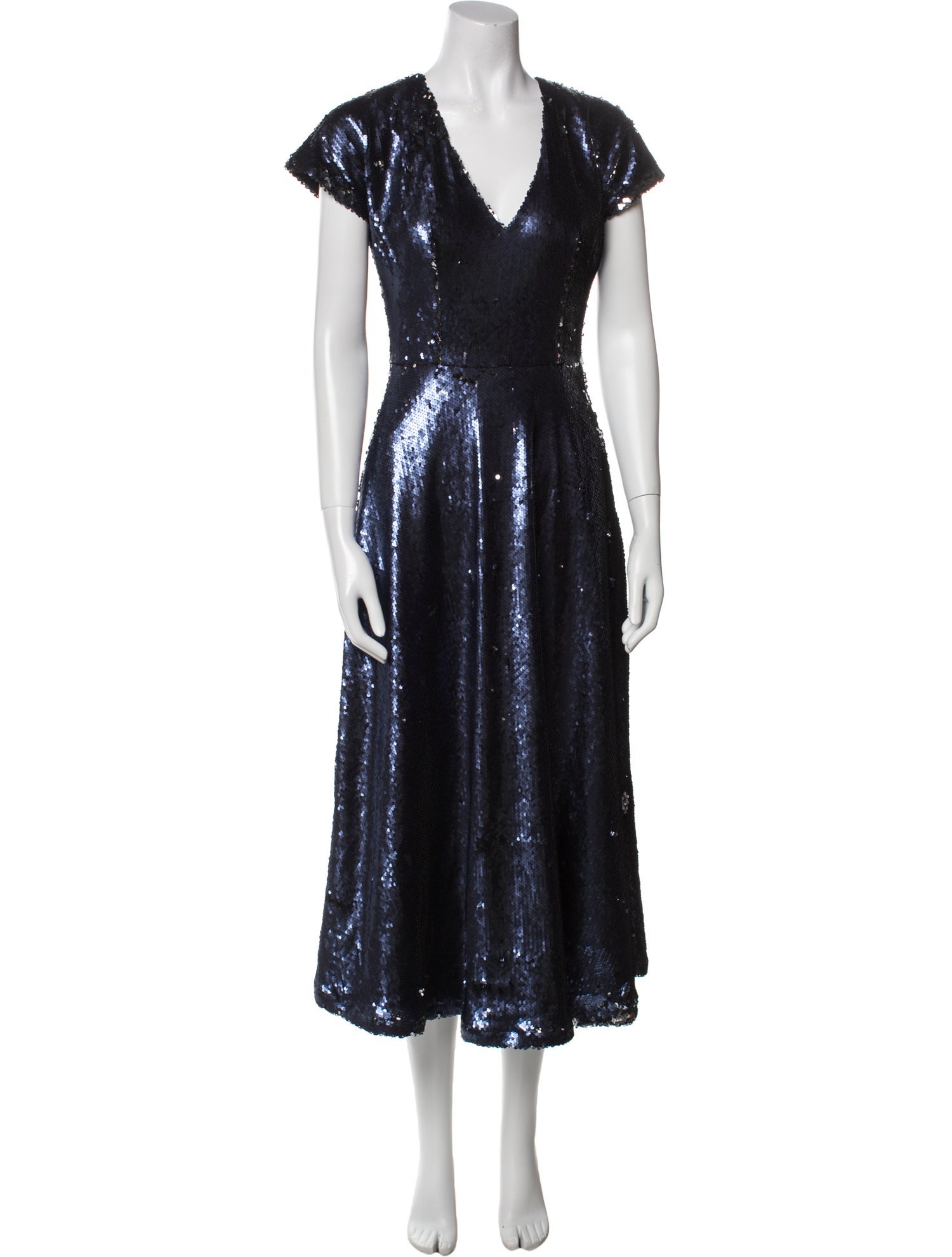 Marcell Von Berlin V-Neck Long Dress