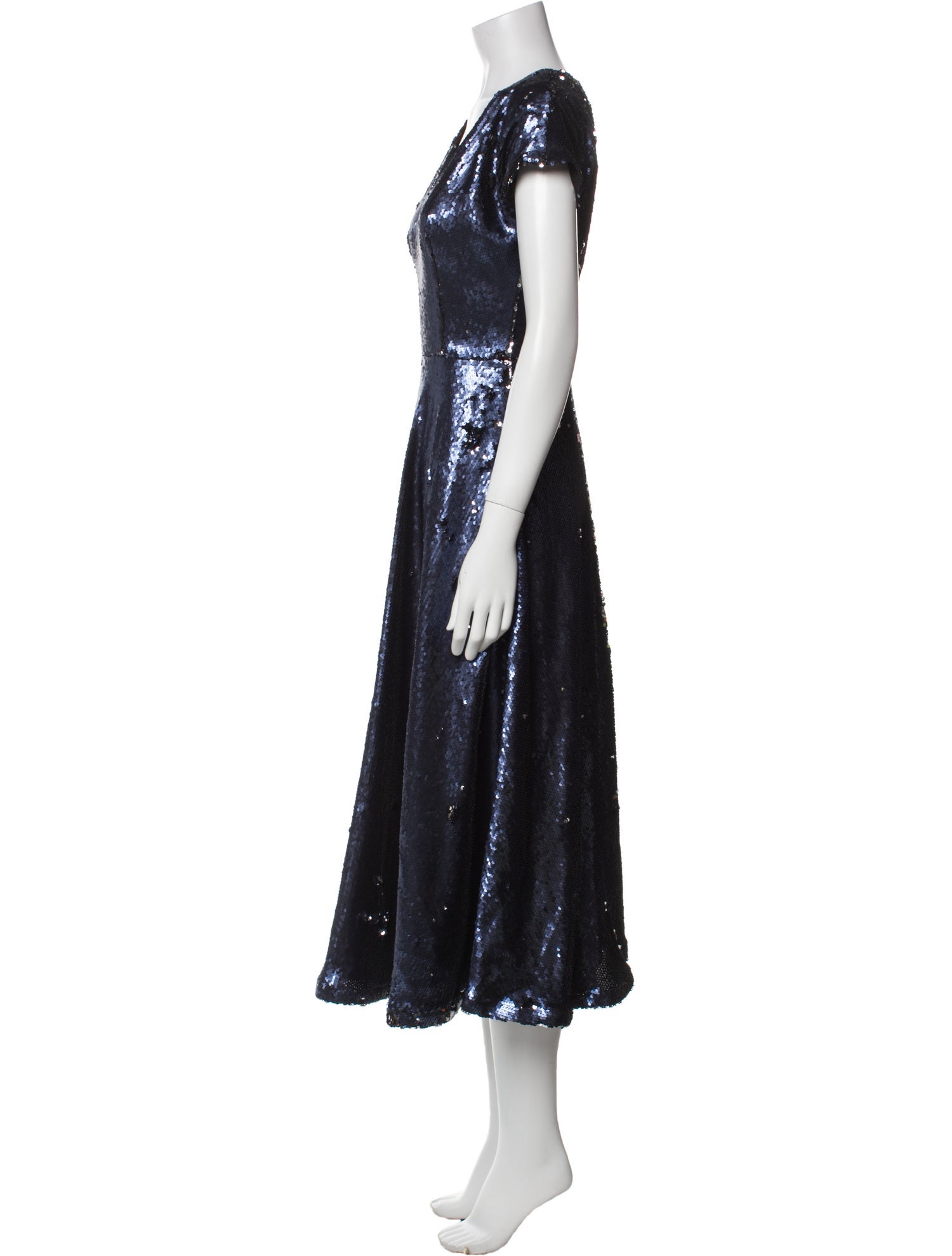 Marcell Von Berlin V-Neck Long Dress