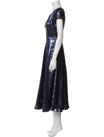 Marcell Von Berlin V-Neck Long Dress