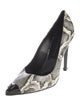 Marcell Von Berlin Embossed Leather Animal Print Pumps