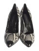 Marcell Von Berlin Embossed Leather Animal Print Pumps