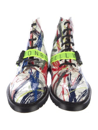 Marcell Von Berlin Leather Printed Lace-Up Boots