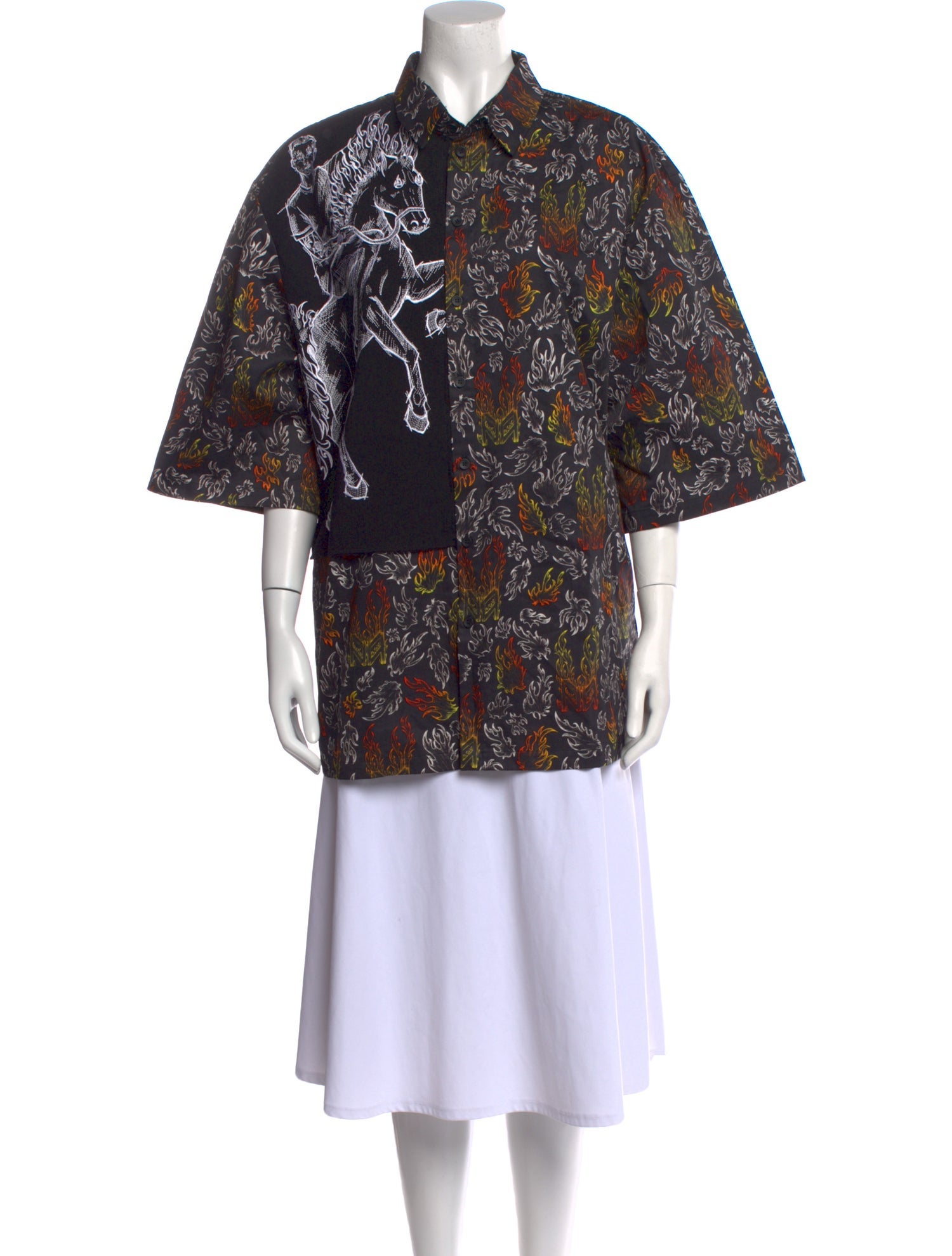 Marcell Von Berlin Paisley Print Three-Quarter Sleeve Tunic w/ Tags