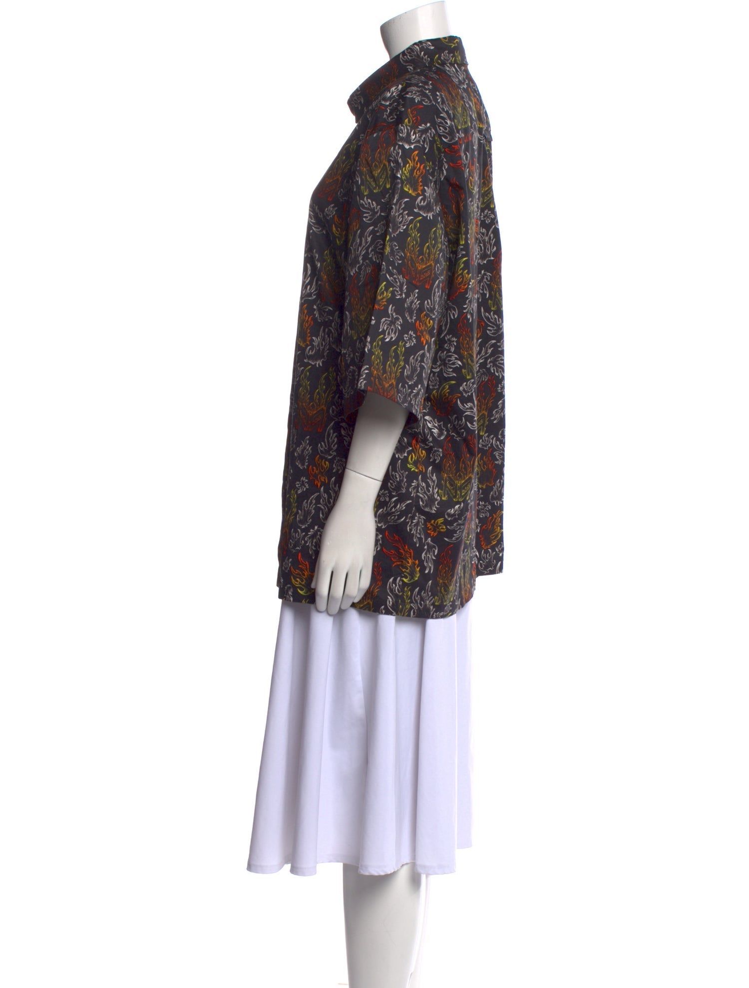 Marcell Von Berlin Paisley Print Three-Quarter Sleeve Tunic w/ Tags