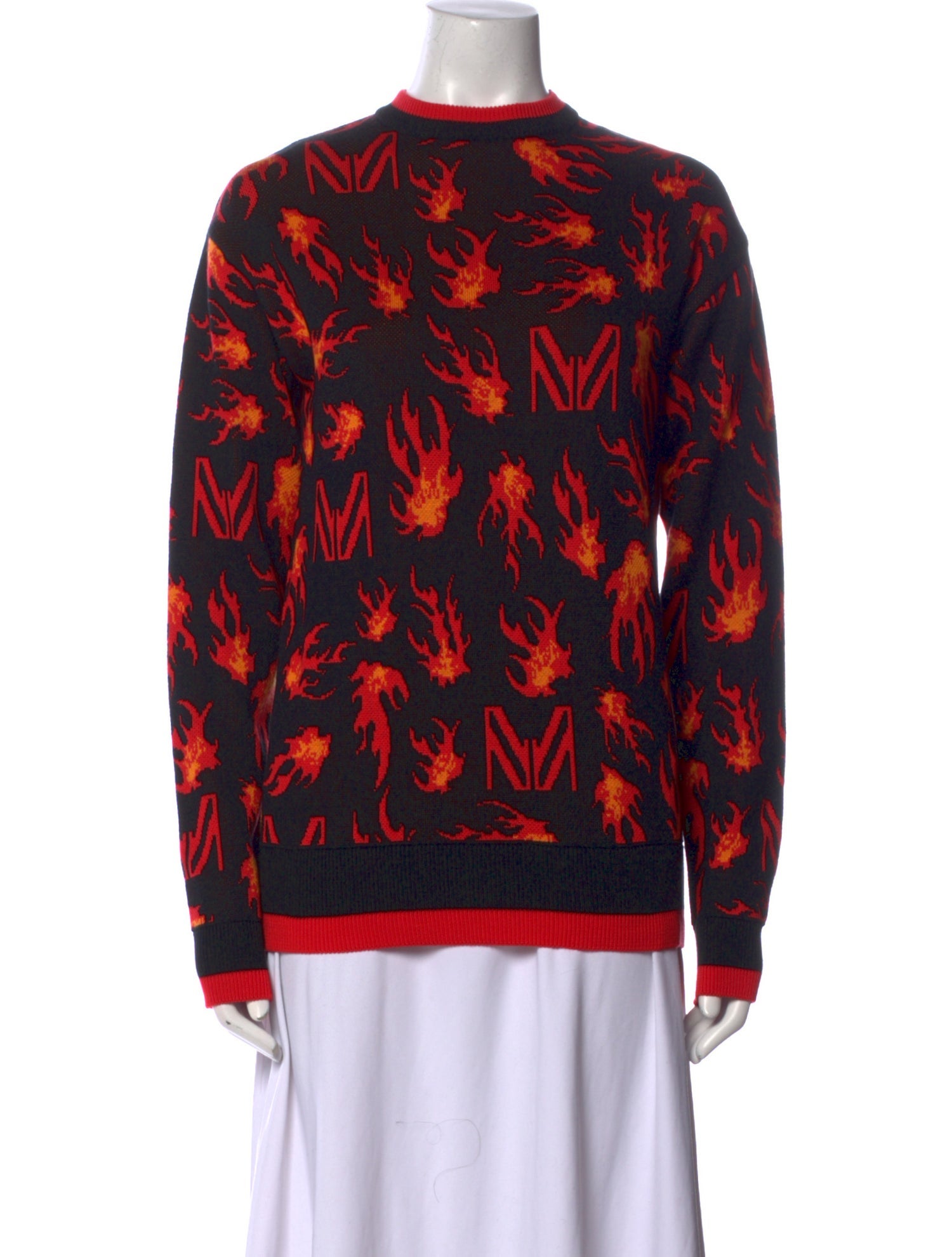 Marcell Von Berlin Printed Crew Neck Sweater