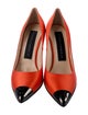 Marcell Von Berlin Patent Leather Colorblock Pattern Pumps