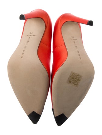Marcell Von Berlin Patent Leather Colorblock Pattern Pumps